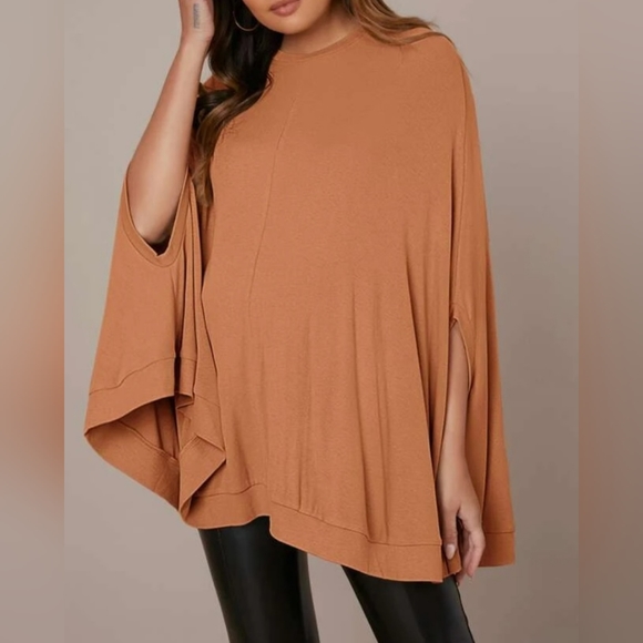 NWOT SHEIN Maternity Cloak Sleeve Solid Top Size 4 Small - Picture 6 of 6